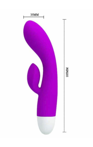 Pretty Love Eli Vibrator - Вибратор с клиторальным отростком, 18х3.4 см
